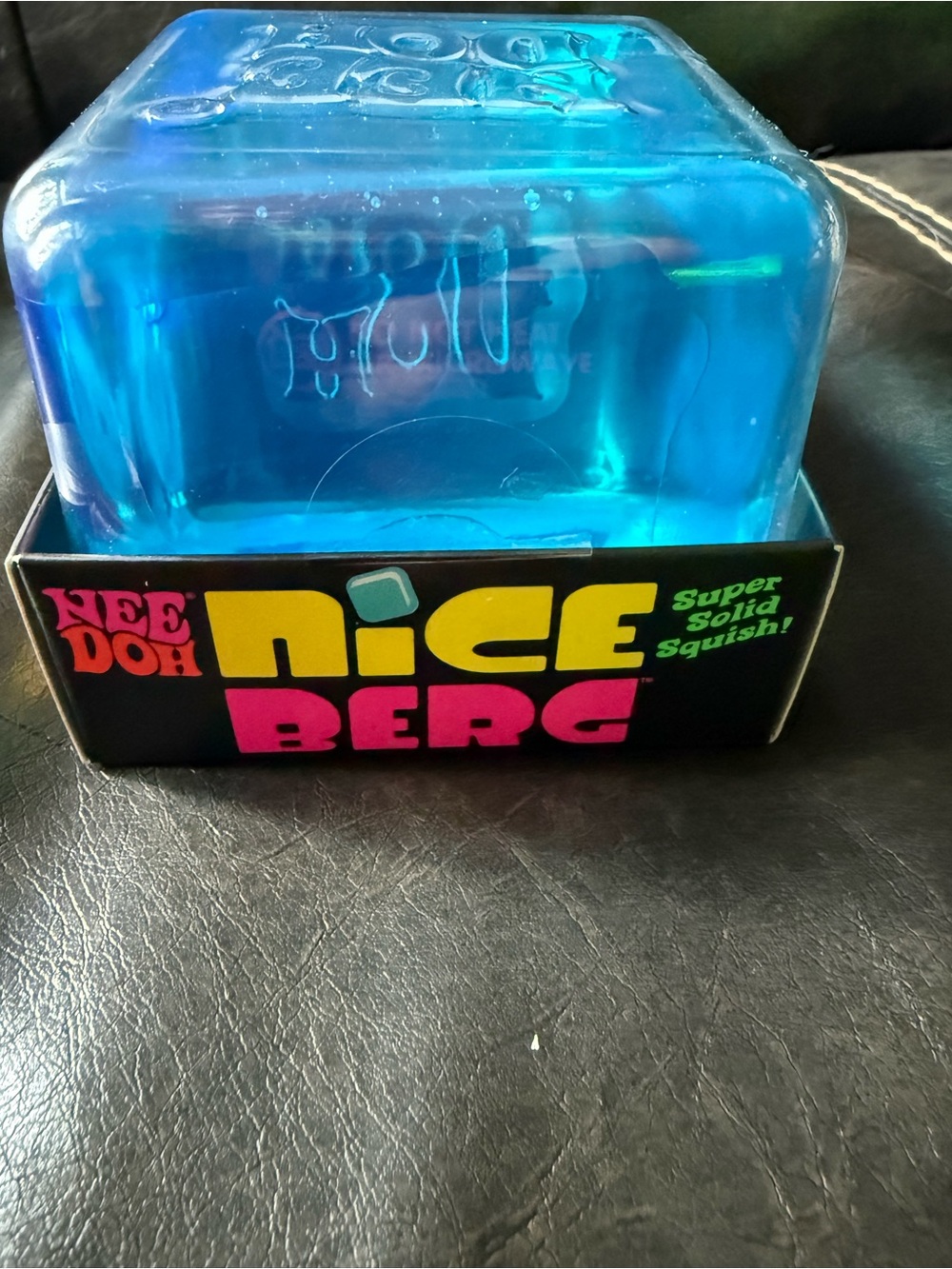 New Authentic Needoh Nice Berg Super Solid Squish - Blue